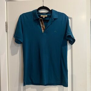 Burberry Teal Polo Shirt